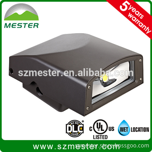 DLC UL 40w Full Cutoff Wall Pack Led Bronze with Photocell 120v-277V